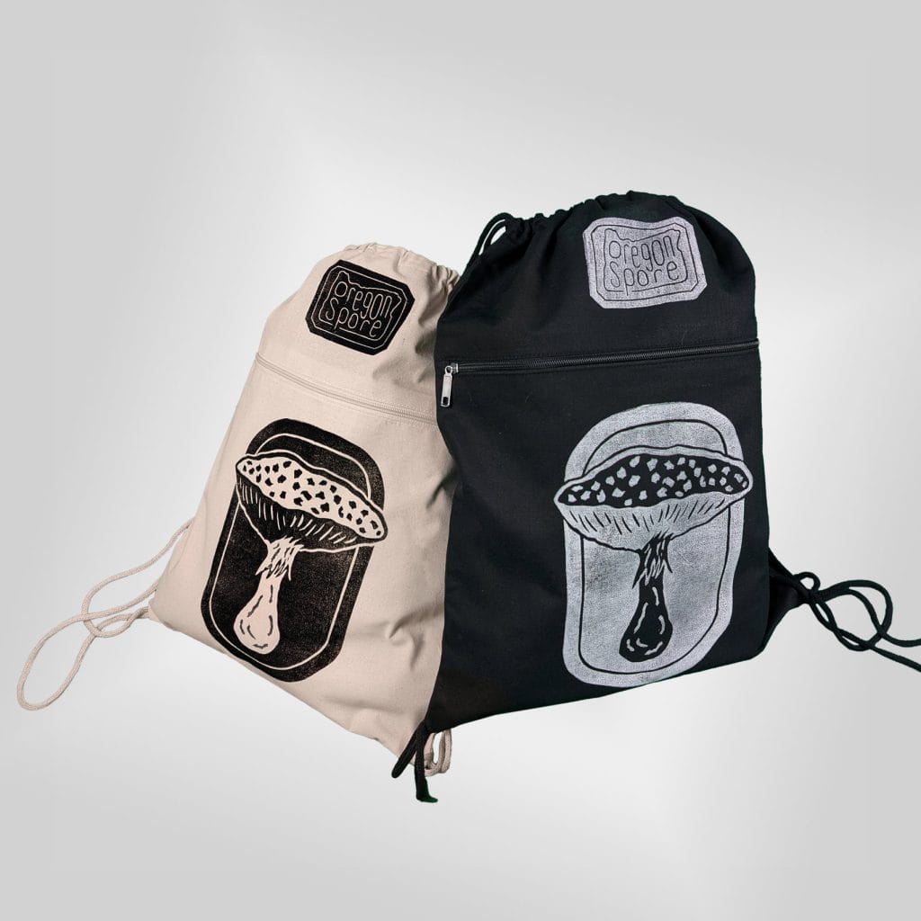 Amanita Mushroom Drawstring Backpack